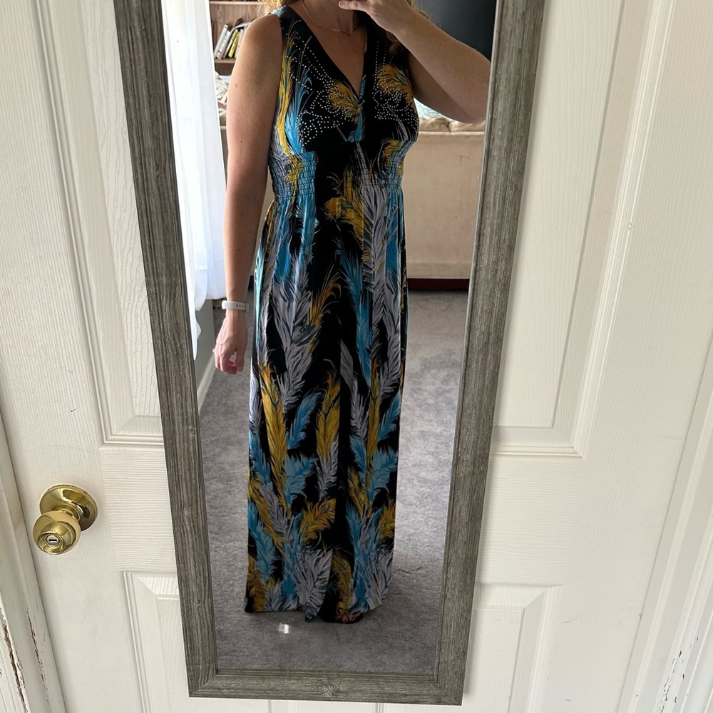 2 for $13 Maxi dress smocked waist medium